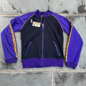Y2k LA Los Angeles Lakers Full Zip Cotton Sweatshirt Women’s XL Read**